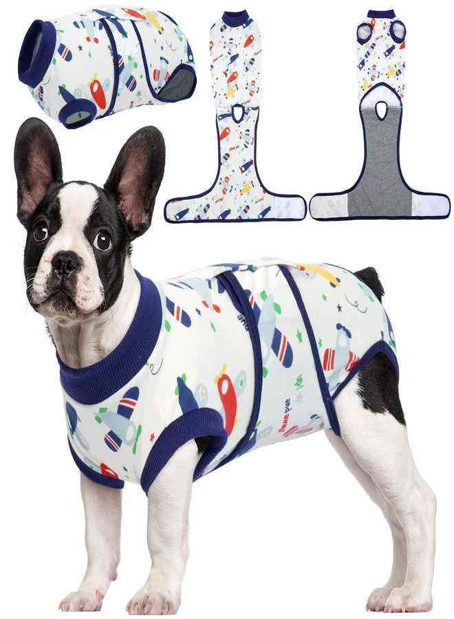 Kuoser Recovery Suit for Dogs Cats After Surgery, Professional Pet Recovery Shirt Dog Abdominal Wounds Bandages, Substitute E-Collar & Cone,Prevent Licking Dog Onesies Pet Surgery Recovery Suit - Image 1